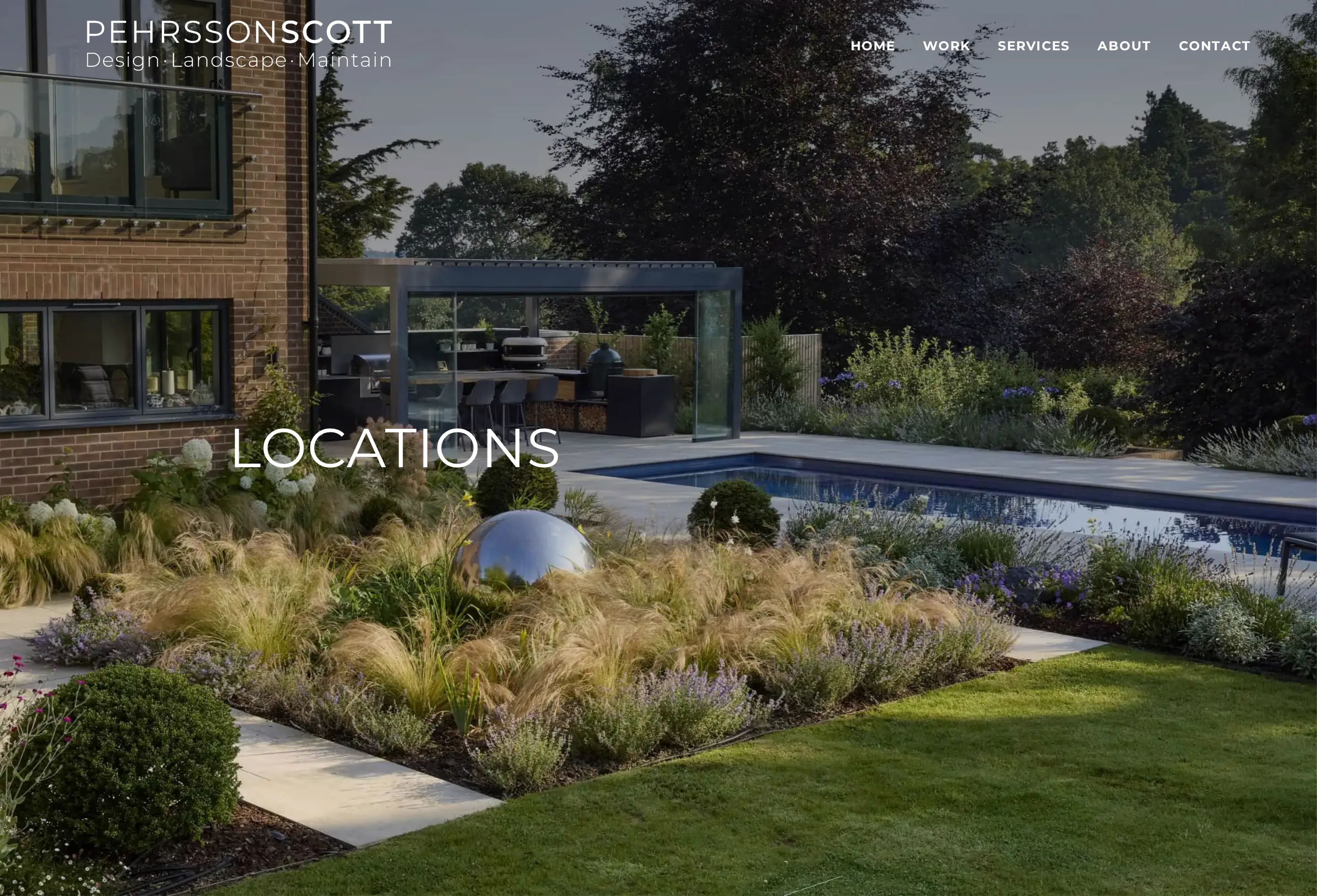 The locations page on the Pehrsson Scott site